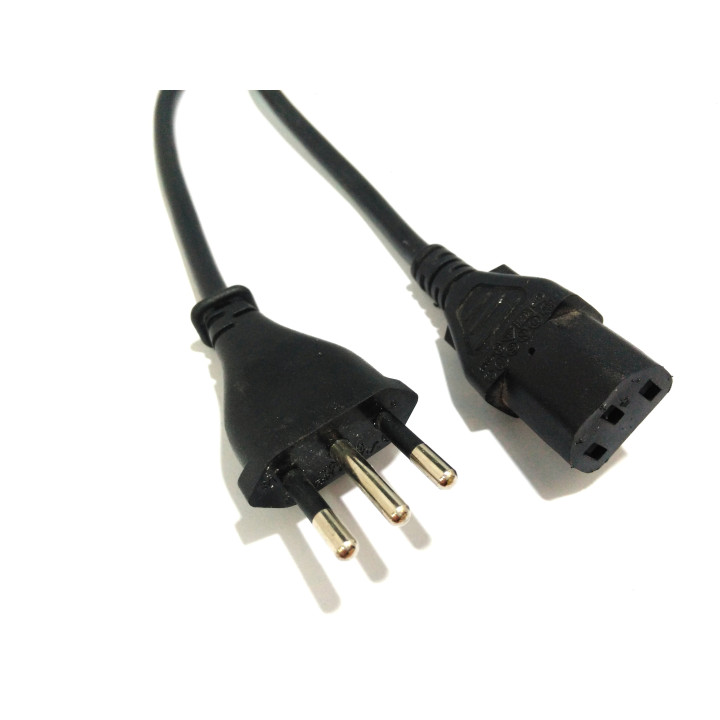 VOLEX MP231 - Cavo di Alimentazione 3Pin 10A 250V NERO - 2.20M