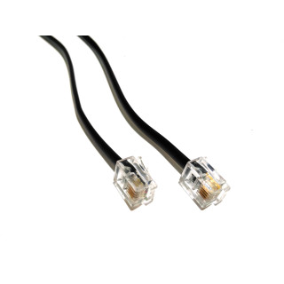 Cavo Telefonico RJ11 Modulare 6P4C 3Mt - Nero