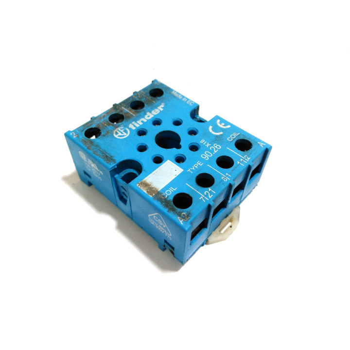 FINDER 90.26 - Zoccolo per Rele 8Pin 10A 250V BLU