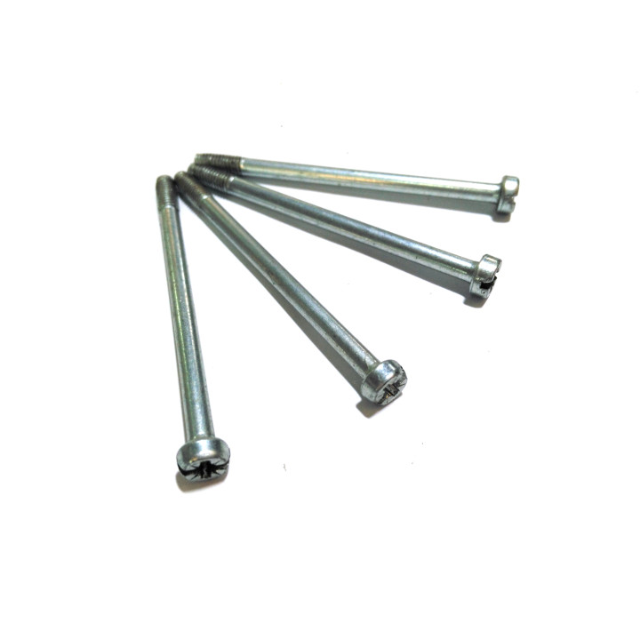 6x Viti a Testa Cilindrica Croce M4x0.7 in Acciaio