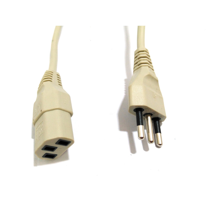 Cavo di Alimentazione C13 10A 250V 1.60M - Grigio
