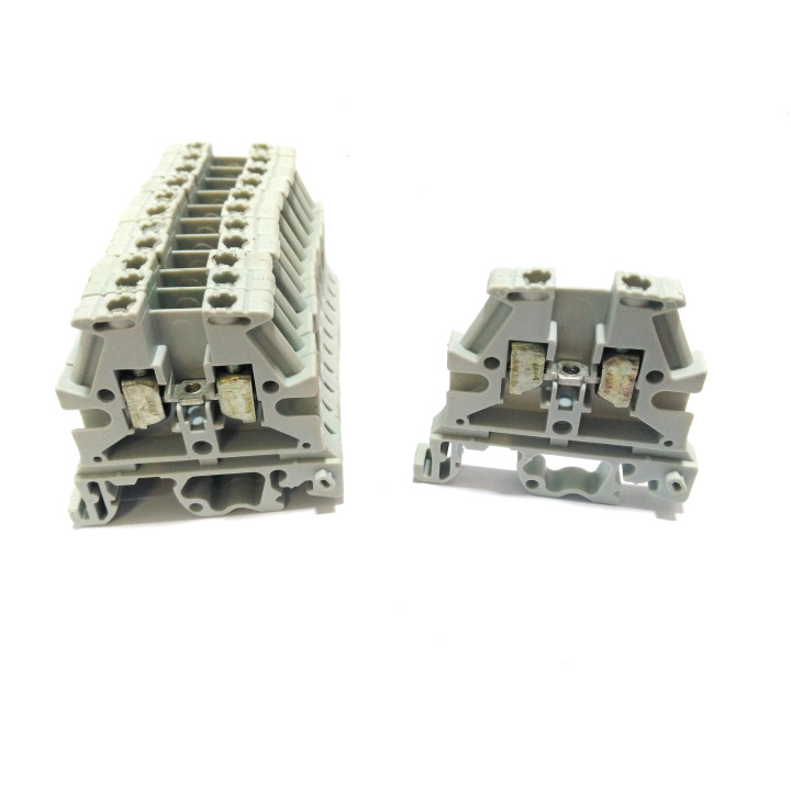 LEGRAND - 12x Morsettiere con Montaggio su Guida DIN, 600V 30A - Grigio