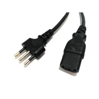 LONGWELL LP-22 - Cavo di Alimentazione C13 10A 250V 1.6M - Nero