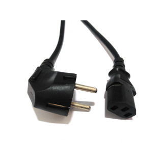 Cavo di Alimentazione C13 10A 250V 1.80Mt - Nero