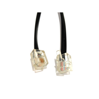 Cavo Telefonico RJ11 Modulare 6P4C 6.40M - Nero