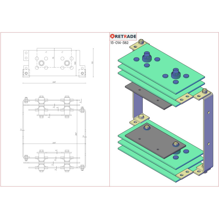 Press-fit Rectifier one Phase 300A 220V