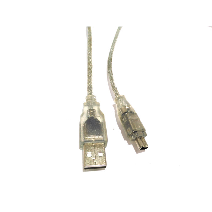 Cavo Dati USB 2.0A Maschio a USB Mini B 4Pin 1.4M - Trasparente