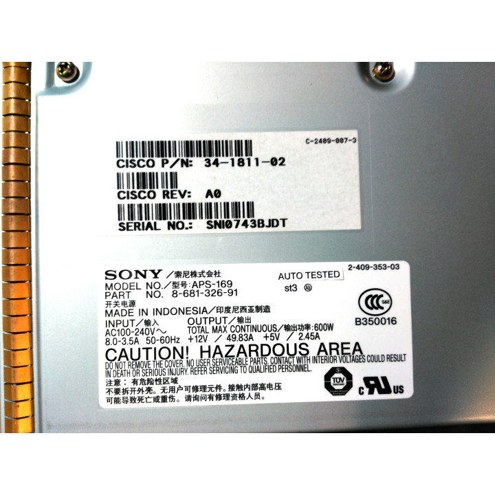 CISCO 15530 - PWR-AC Power Supply 3.5A 240V