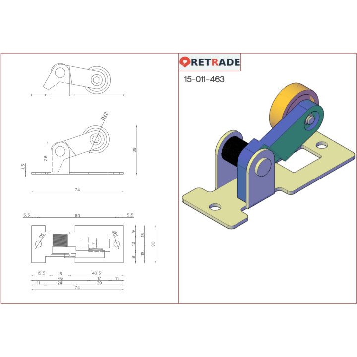 CNC 3D - Ruota di Contatto per Scarico Elettrostatico