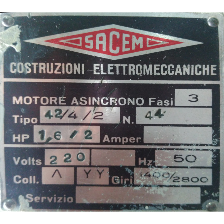 SACEM 42/4/2 - Troncatrice Professionale a Disco 250mm 380V