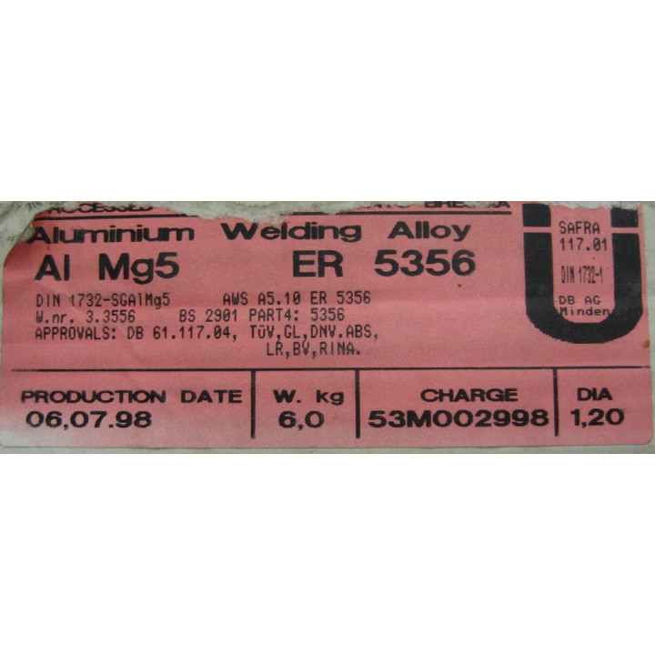 Welding Wire for Aluminum Ø 1.20