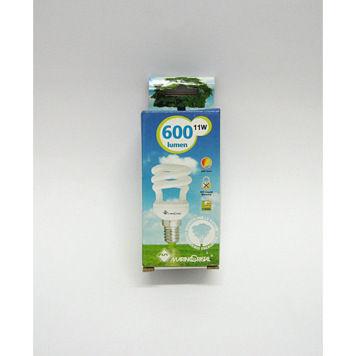 Saving Mini Spiral Bulb 11W E14 2700K Warm Light