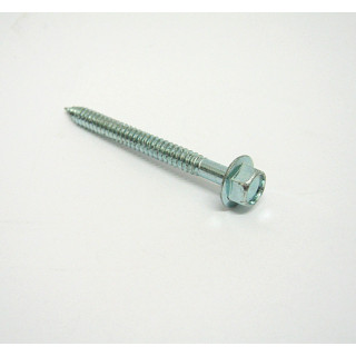 Threaded Screw Head Hexagonal Galvanized M6.3x70/60mm