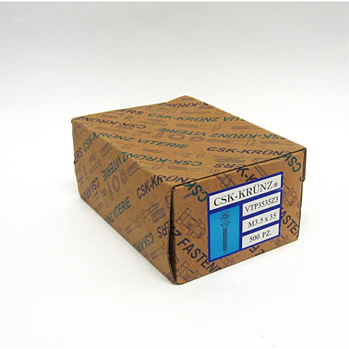 500pz. Screw Flat Head Cross M3.5x35mm