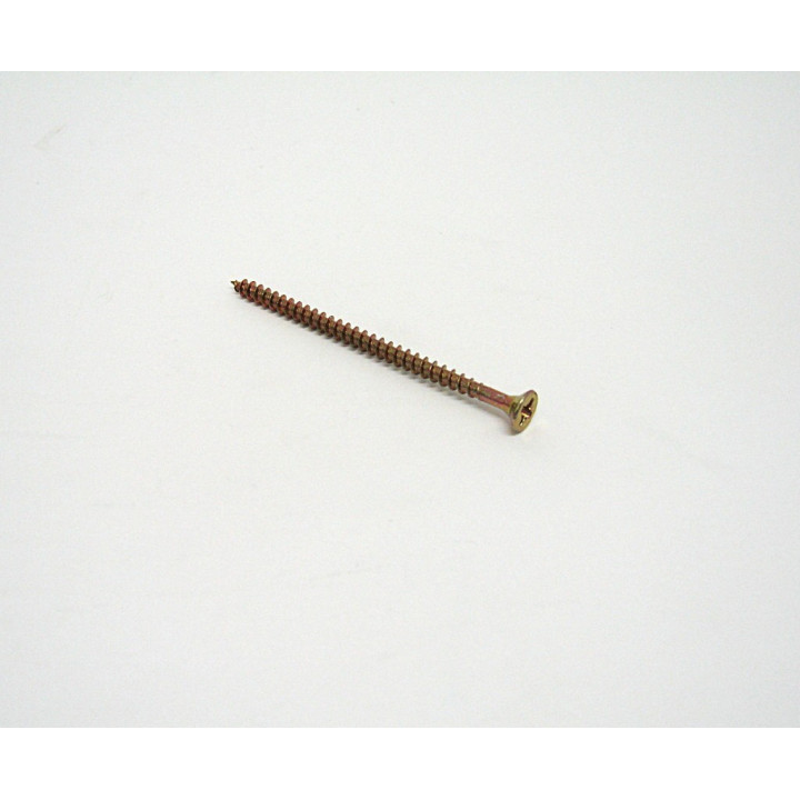 200pz. Screw Flat Head Galvanized Yellow Cross for Chipboard M4.0x70/60