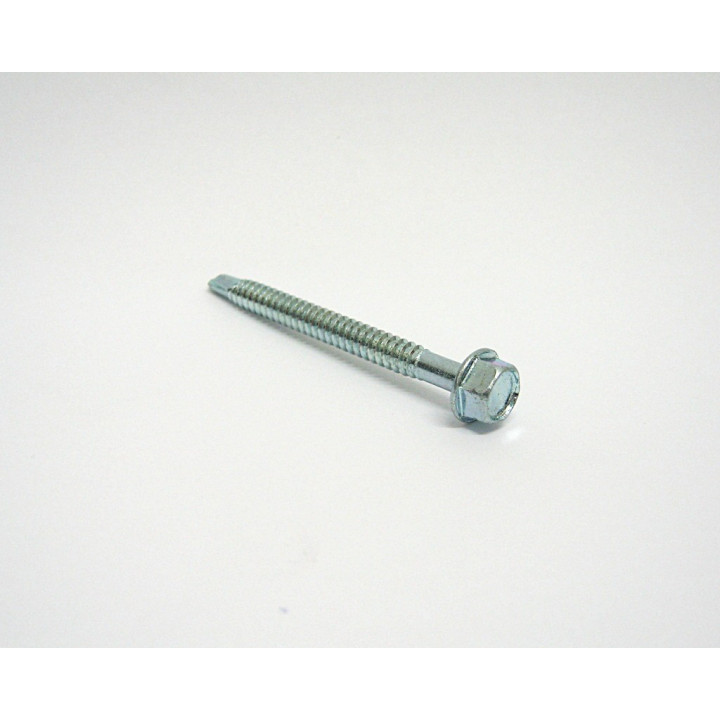 100 pz. Screw Head Hexagonal Galvanized M6.3x70/60mm