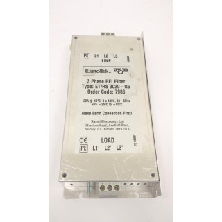 EUROTEK- 3 phase RFI filter ET/RS 3020-G5