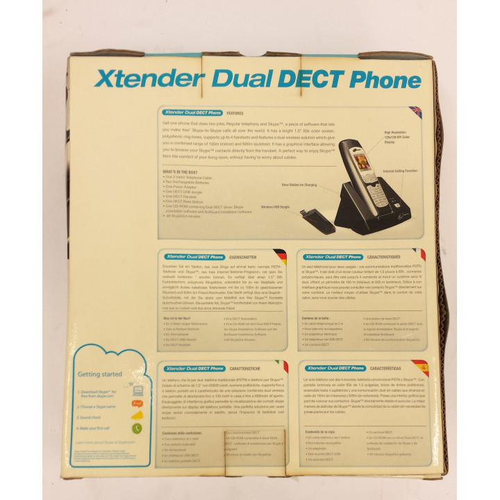 THINK XTRA-XTENDER DUAL DECT PHONE CERTIFICATO SKYPE