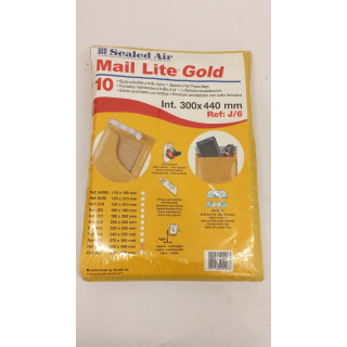 MAIL LITE GOLD-X20 BUSTE IMBOTTITE PLURIBALL 300X400mm ref:J/6