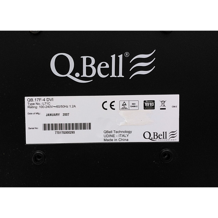 QBELL QB-17F-4DVI - Monitor LCD TFT 17 Pollici L71 - con Cavi