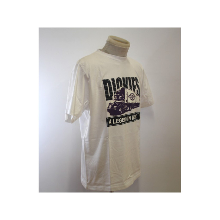Dickies T-shirt Uomo con stampa- Taglia L - Bianca