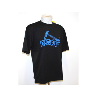 Dickies T-shirt Uomo con stampa- Taglia L - Nera/Blu