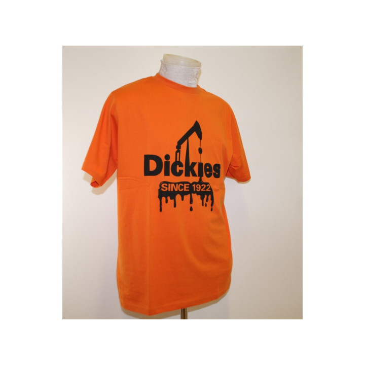 Dickies T-shirt Uomo con stampa- Taglia L - Nera/Blu