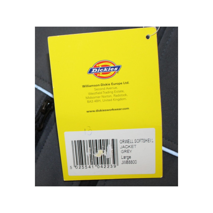 Dickies Giacca con zip  da Uomo - Taglia L - Grigio topo / Nero