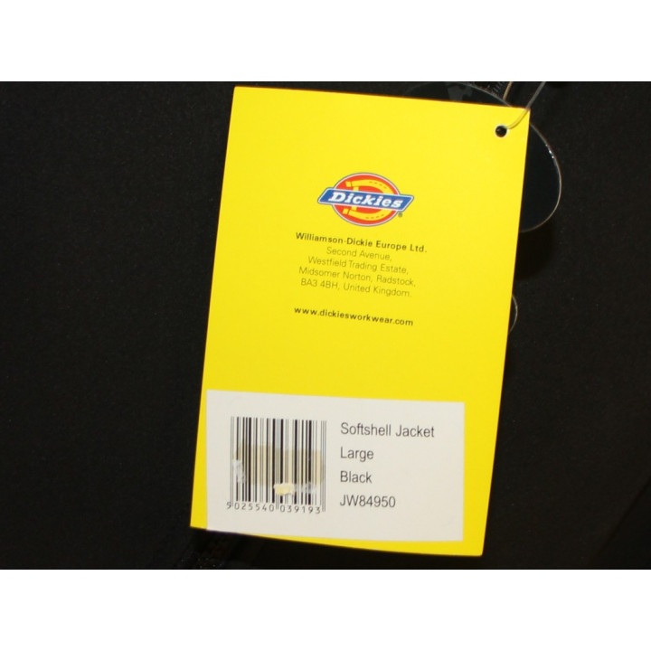Dickies Giacca a Vento con zip  da Uomo - Taglia L - Nero