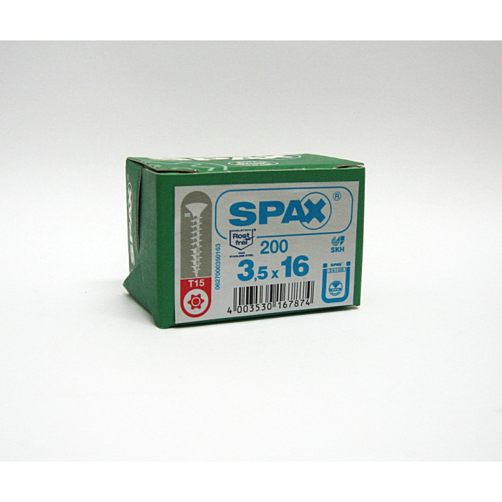 200 pz. Flat Head Screw Torx (T15) M3.5x16mm