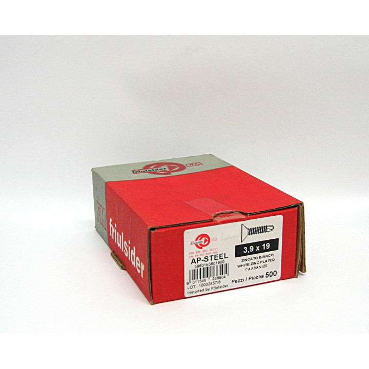 500 pz.  Vite Autoperforante a Croce M3.9x19mm - AP-STEEL