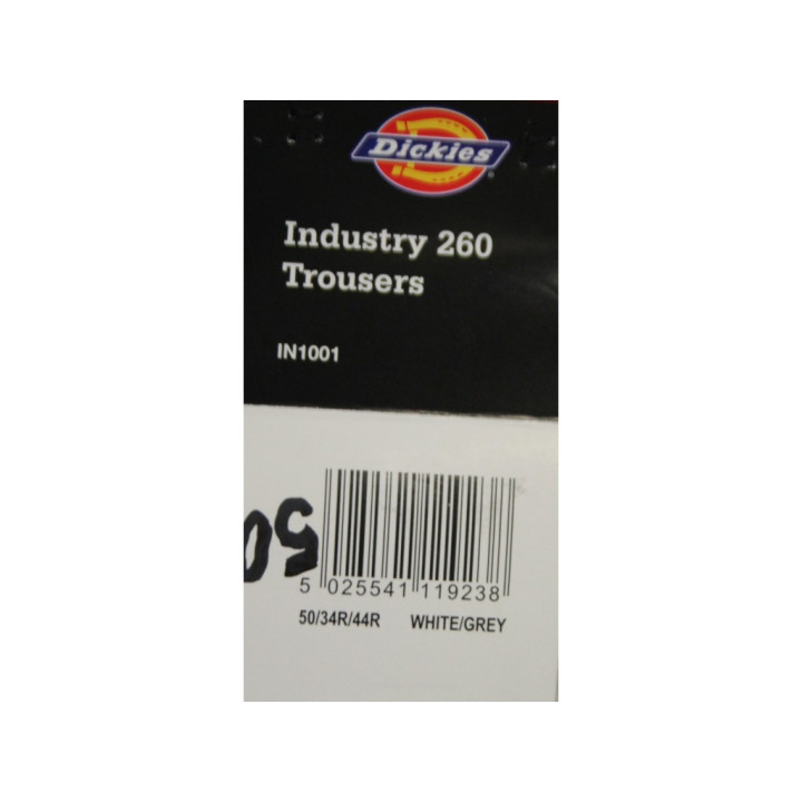 Dickies Pantalone Industry 260 da Uomo Grigio/Bianco - Taglia 50