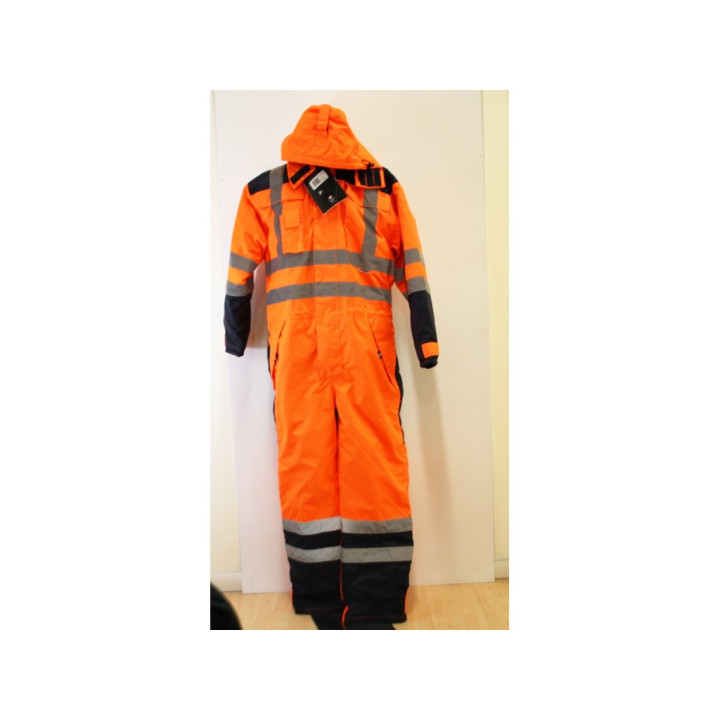 Dickies SA7000 - Tuta Impermeabile di Sicurezza Arancio/Navy - Taglia L