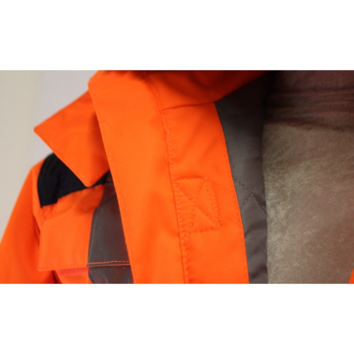 Dickies SA7000 - Tuta Impermeabile di Sicurezza Arancio/Navy - Taglia L