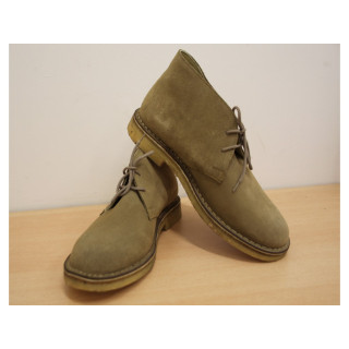 Scarpa Artigianale da Uomo Stile Desert - EUR 42 - Beige con suola Chiara