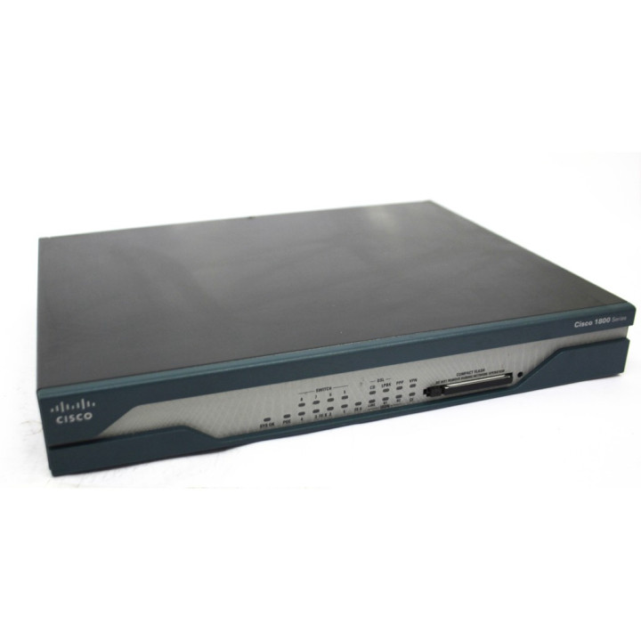 Cisco Router ADSL + ISDN Serie 1800 - 8xLAN 1xADSL 1xISDN -CF 64MB