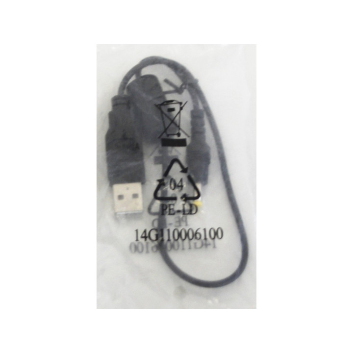 OEM 14G110006100 - Cavo di Alimentazione USB 5V per MP3/MP4 Player - Lunghezza Mt. - Nero