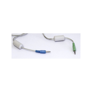 OEM - Cavo Audio Entrata/Uscita per Computer - Lunghezza Mt. - Bianco