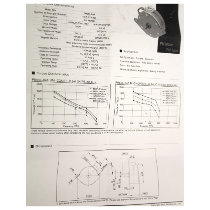 NMB PM55l-048 - Stepping Motor