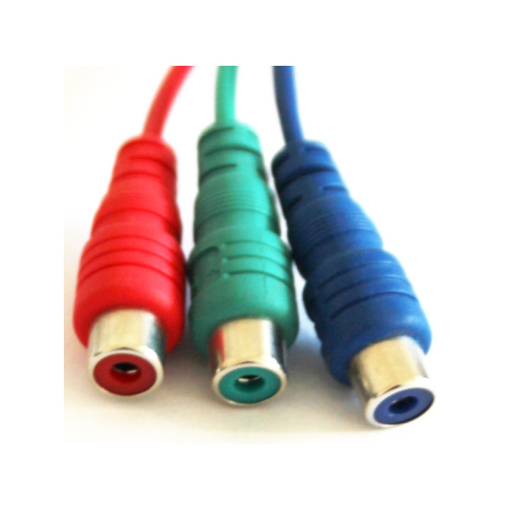 OEM - Cavo Adattatore Stereo Audio/Video per Connettore DIN 5 Poli - 3xRCA Femmina - Lunghezza Cm. 20