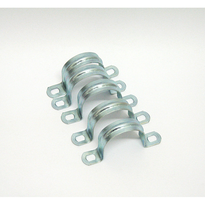 Clevis Metallic to Two Holes 38mm White Zinc Plated