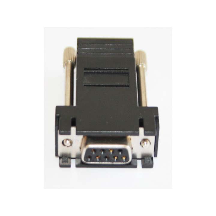 OEM - Adattatore Modulare/Convertitore da DB9 Femmina a RJ45 Femmina - Nero