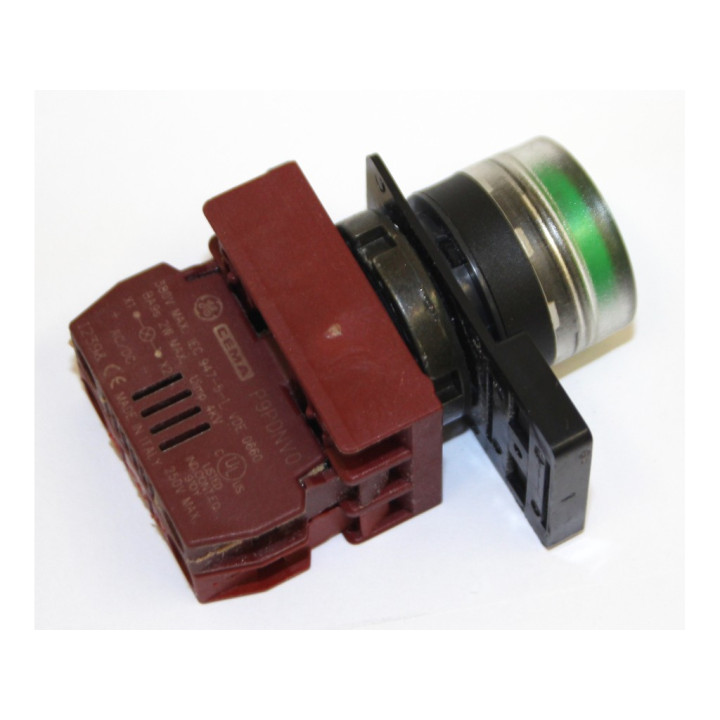 CEMA P9B10VN - Blocco Contatto con Interruttore Azzurro