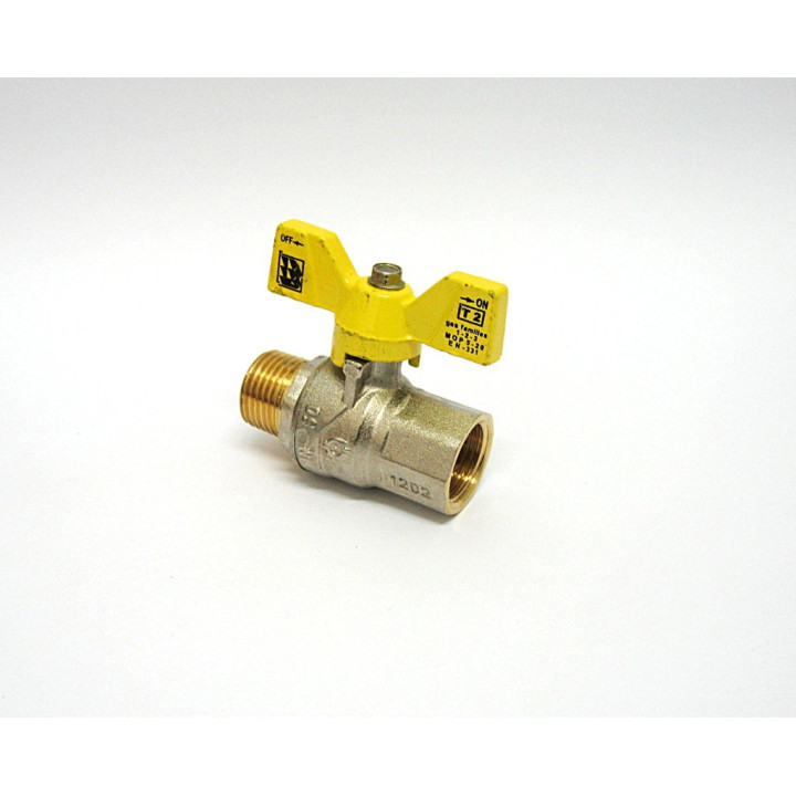 Valve Ball to Butterfly for Gas EN-331 D. 1/2 "M/F