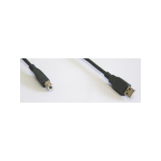 OEM - Cavo USB 2.0 80°C 30V con Connettori di Tipo A e B per Stampanti e Scanner - Lunghezza Mt. 1.50 - Grigio