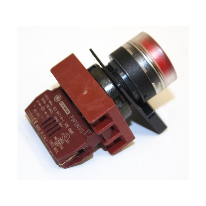 CEMA P9B10VN - Blocco Contatto con Interruttore Azzurro