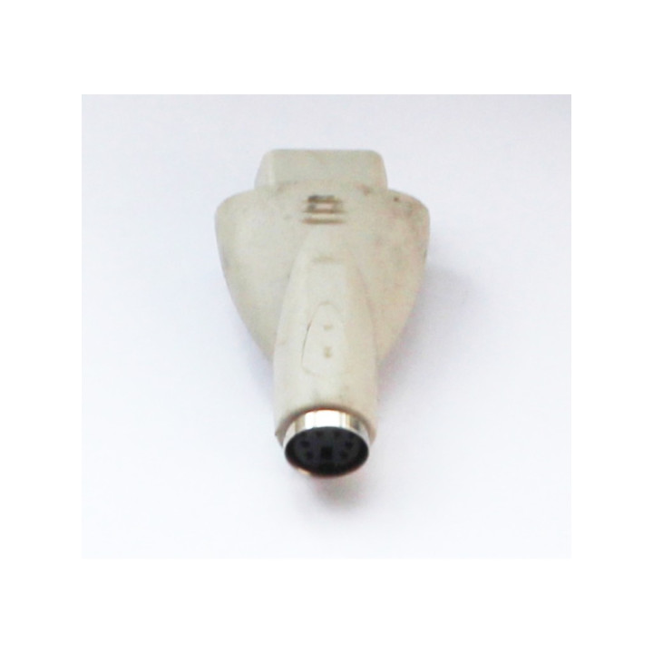 OEM - Connettore/Adattatore per Connettore PS2 Mini DIN 6 PIN Femmina a Seriale DB9 Femmina - Beige