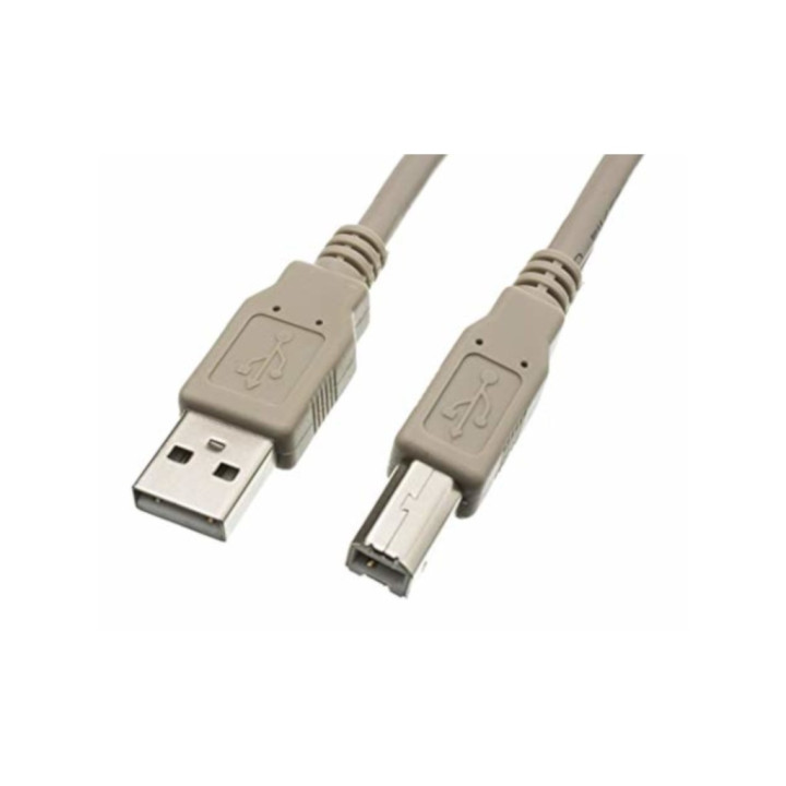 OEM - Cavo USB con Connettori di Tipo A e B - Lunghezza Cm. 80 - Grigio