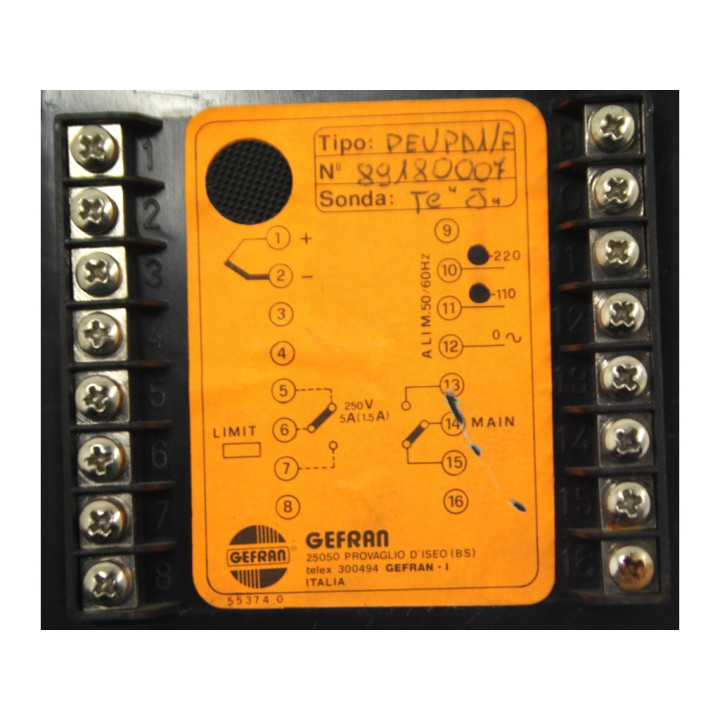 GEFRAN PE-V - Termoregolatore Elettronico Estraibile