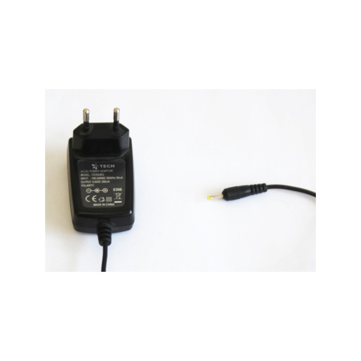 TECH IT03024EU - Alimentatore 5.0V DC 200MA - 50/60Hz. 50MA - Nero
